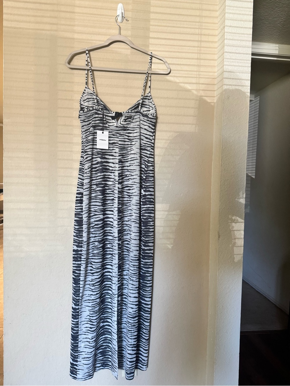 NWT Miaou Florence Dress in Zebra Size Large - Picture 4 of 8